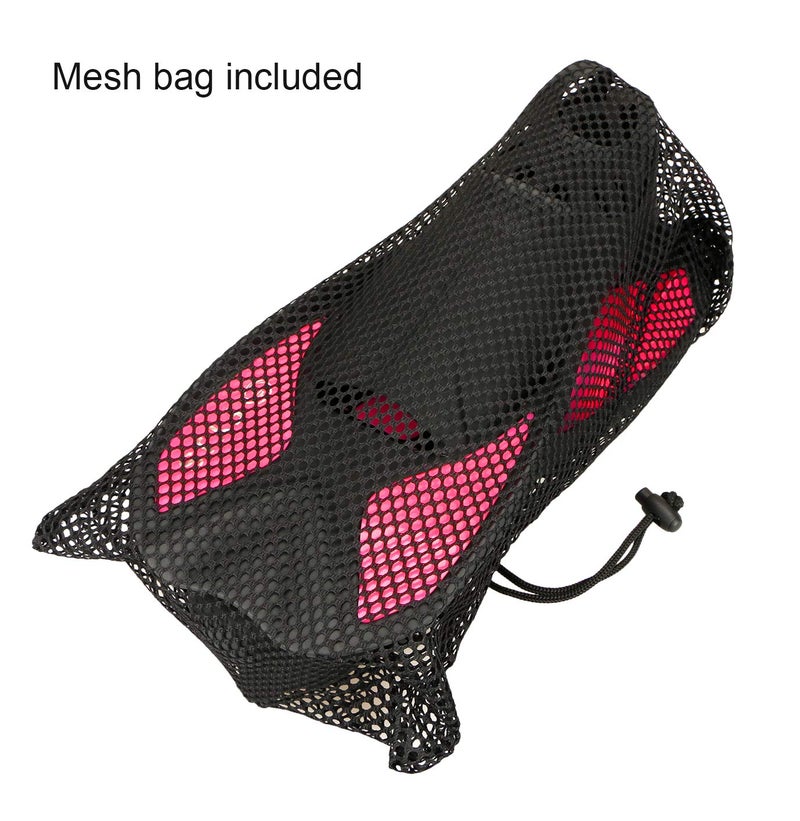 F FYJS Short Swim Fins,Travel Size Diving Flippers with Mesh Carrying Bag for Adult Men Women - Image 5